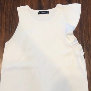 Zara white blouse